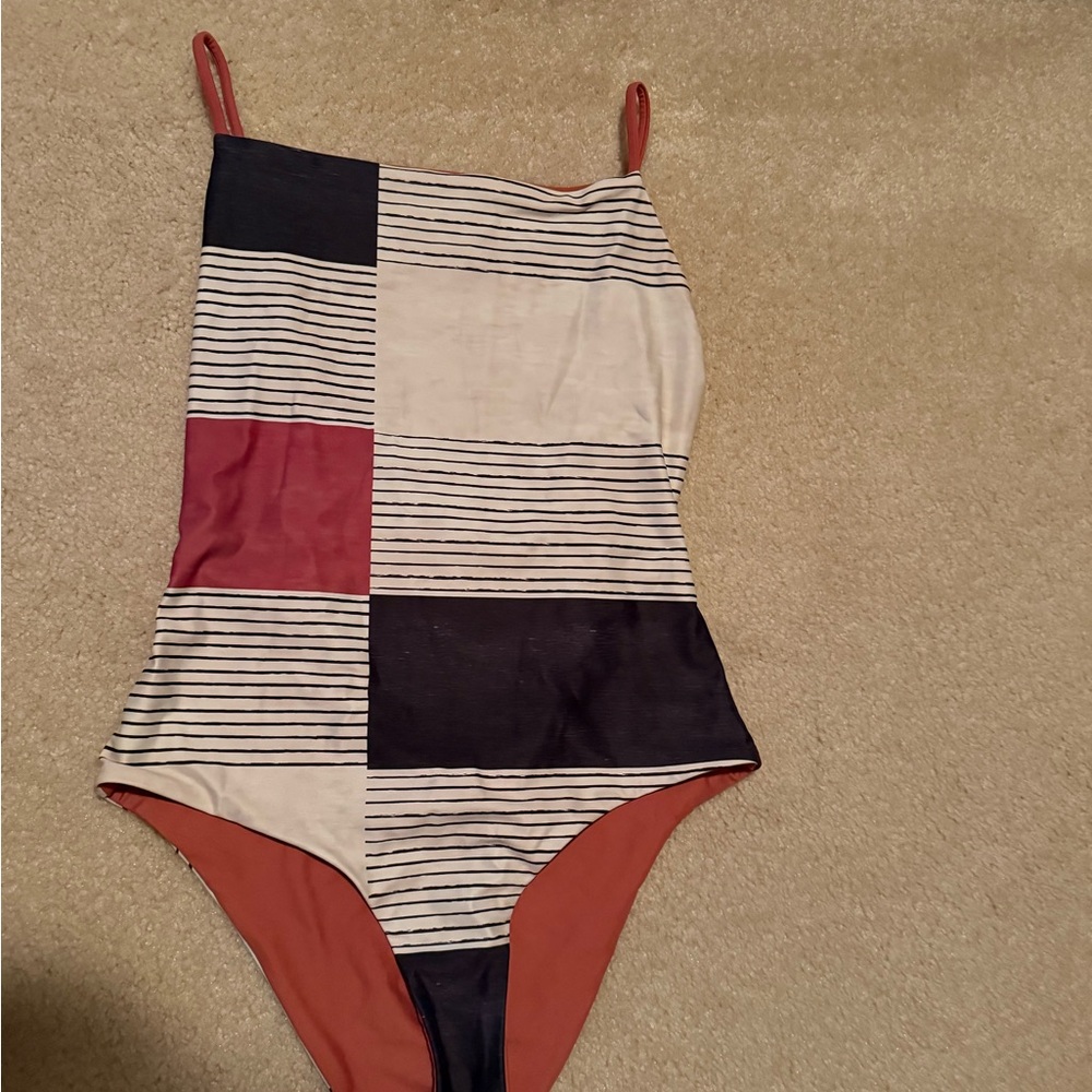 Rip Curl Multicolor Striped One Piece Swimsuit